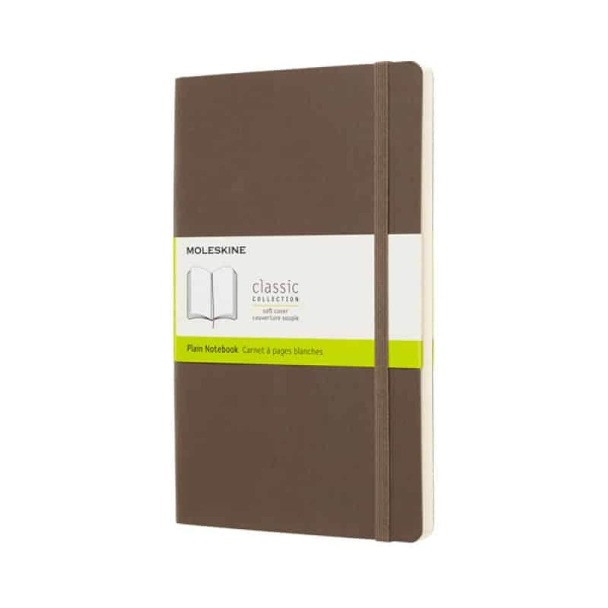 Notebook L 13x21cm Softcover Brun 192 Sider.