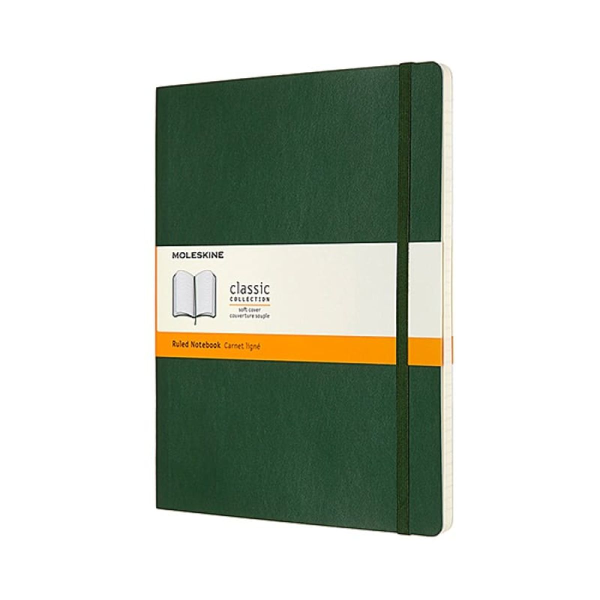 Notesbog Moleskine Classic XL Linjeret Blød Myrtle Grøn.