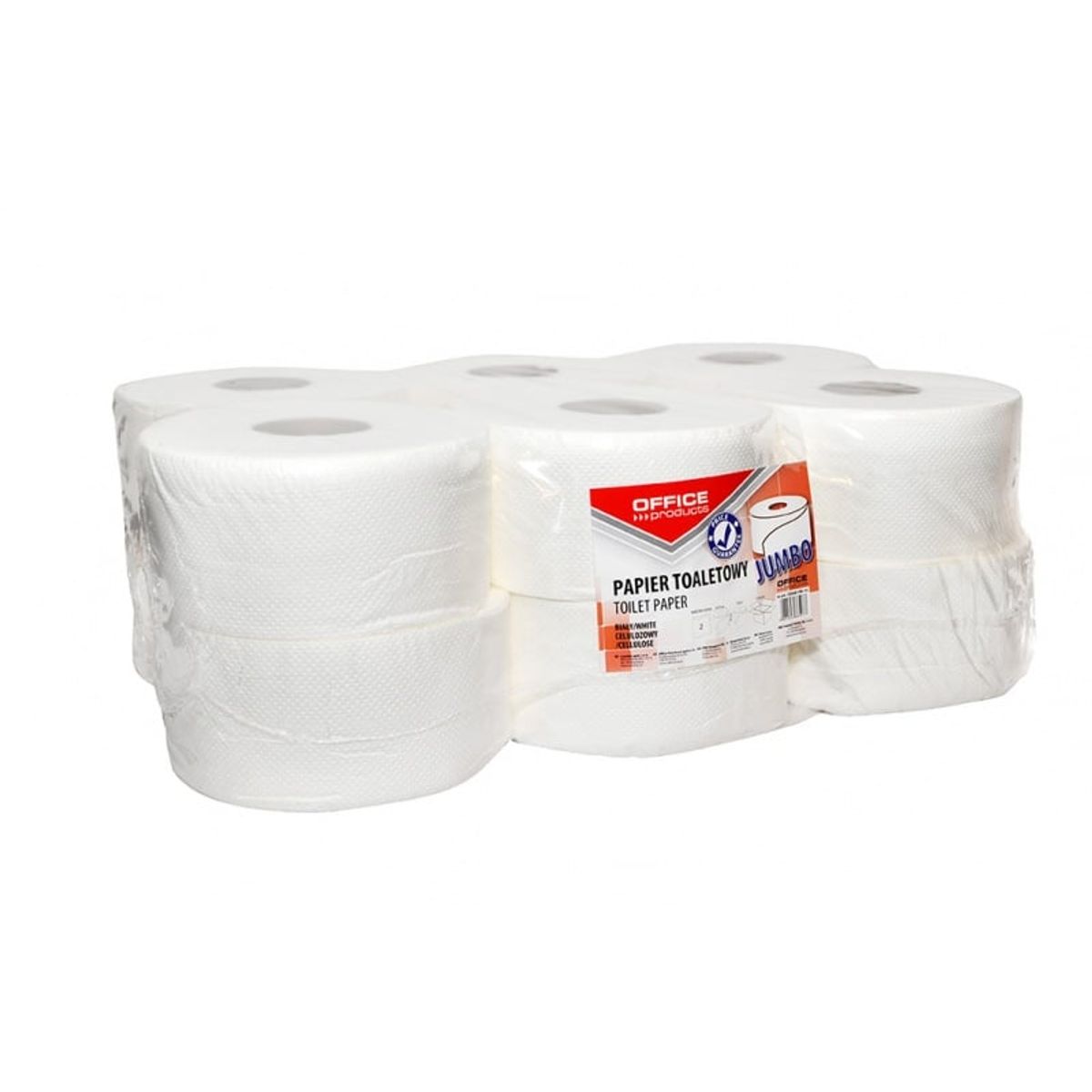 Toiletpapir cellulose Jumbo hvid 2-lags 120m.