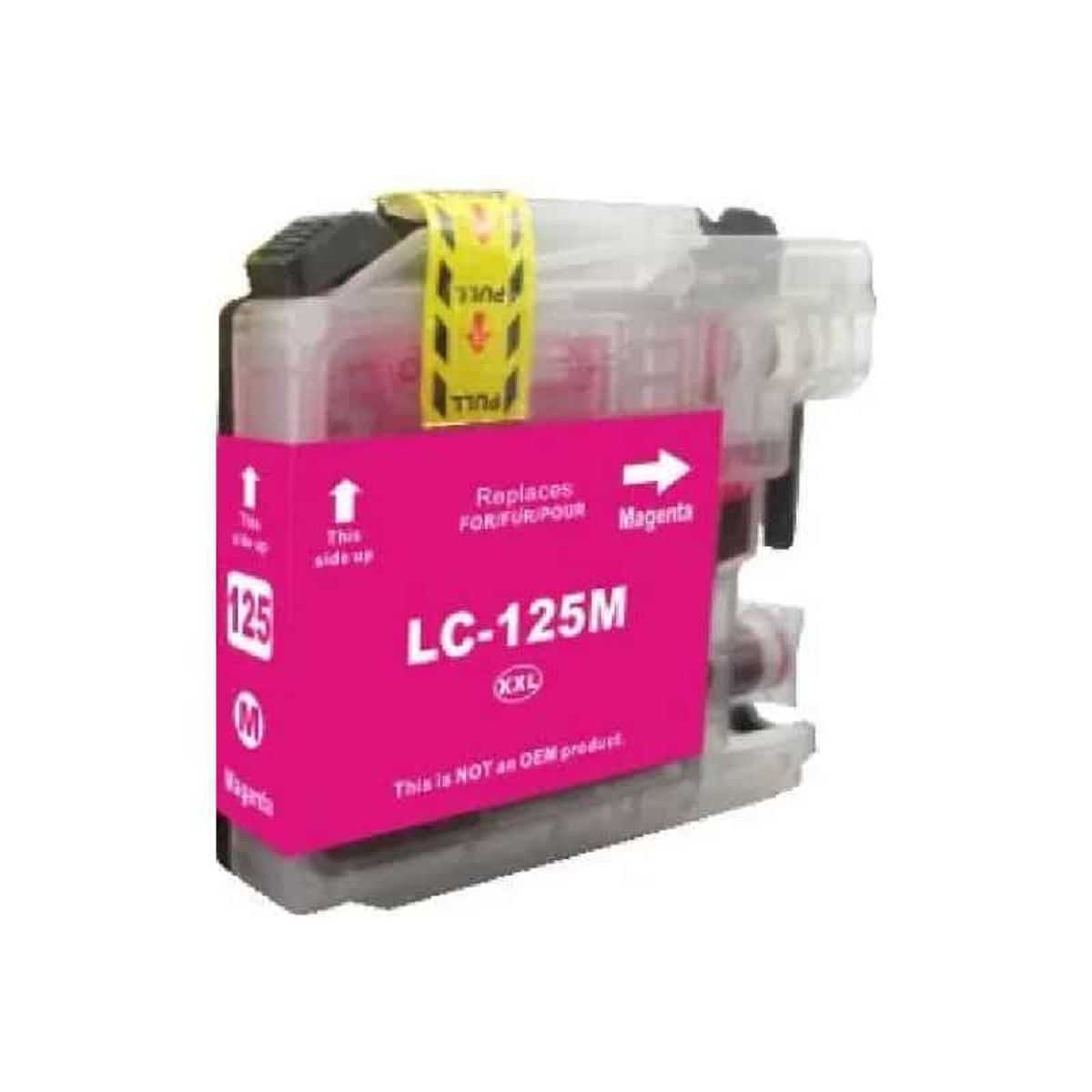 LC125XLM magenta blækpatron 1.200 sider - Kompatibel Brother - LC125XLM