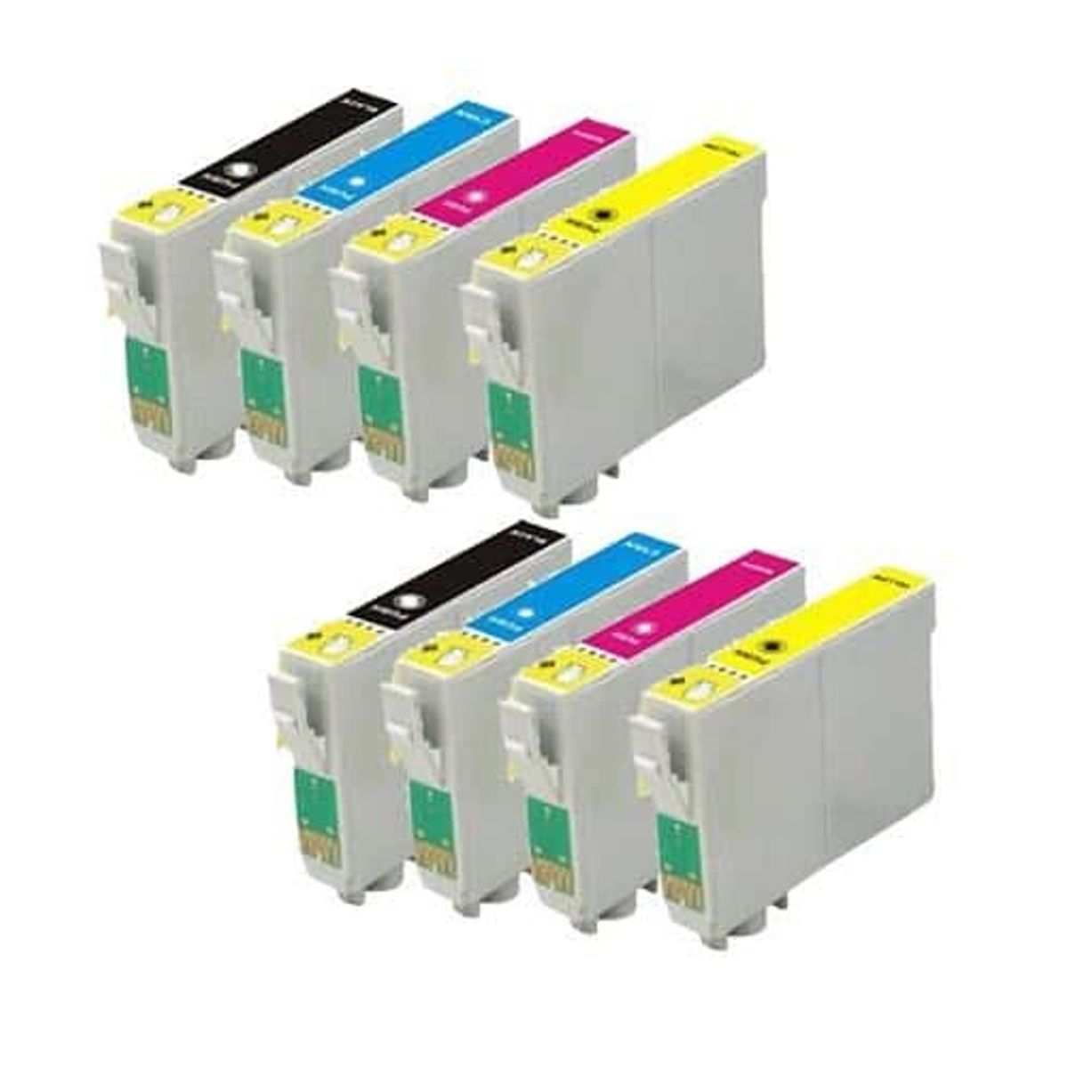 Rabat sæt! Epson T1291 - T1294 - 2 x 4 farver BK-C-M-Y - Uoriginal -T1291 - 102 ml