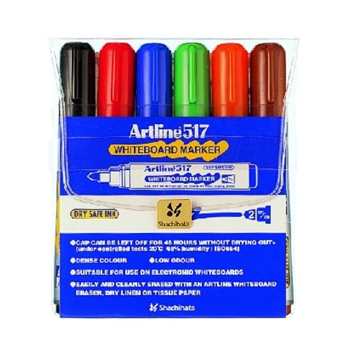 Artline 6 stk whiteboard marker