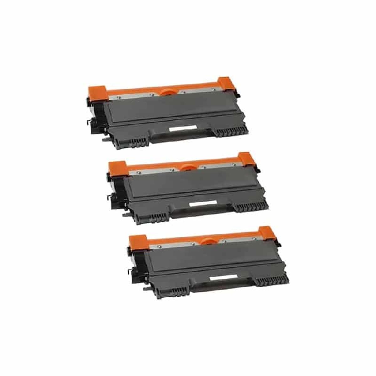 Rabat sæt! 3 stk TN2220 sort toner 7.800 sider i alt - Kompatibel Brother - TN2220