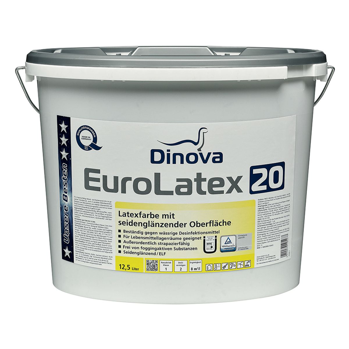 Vægmaling Glans 20 - Dinova Eurolatex 20-5 liter