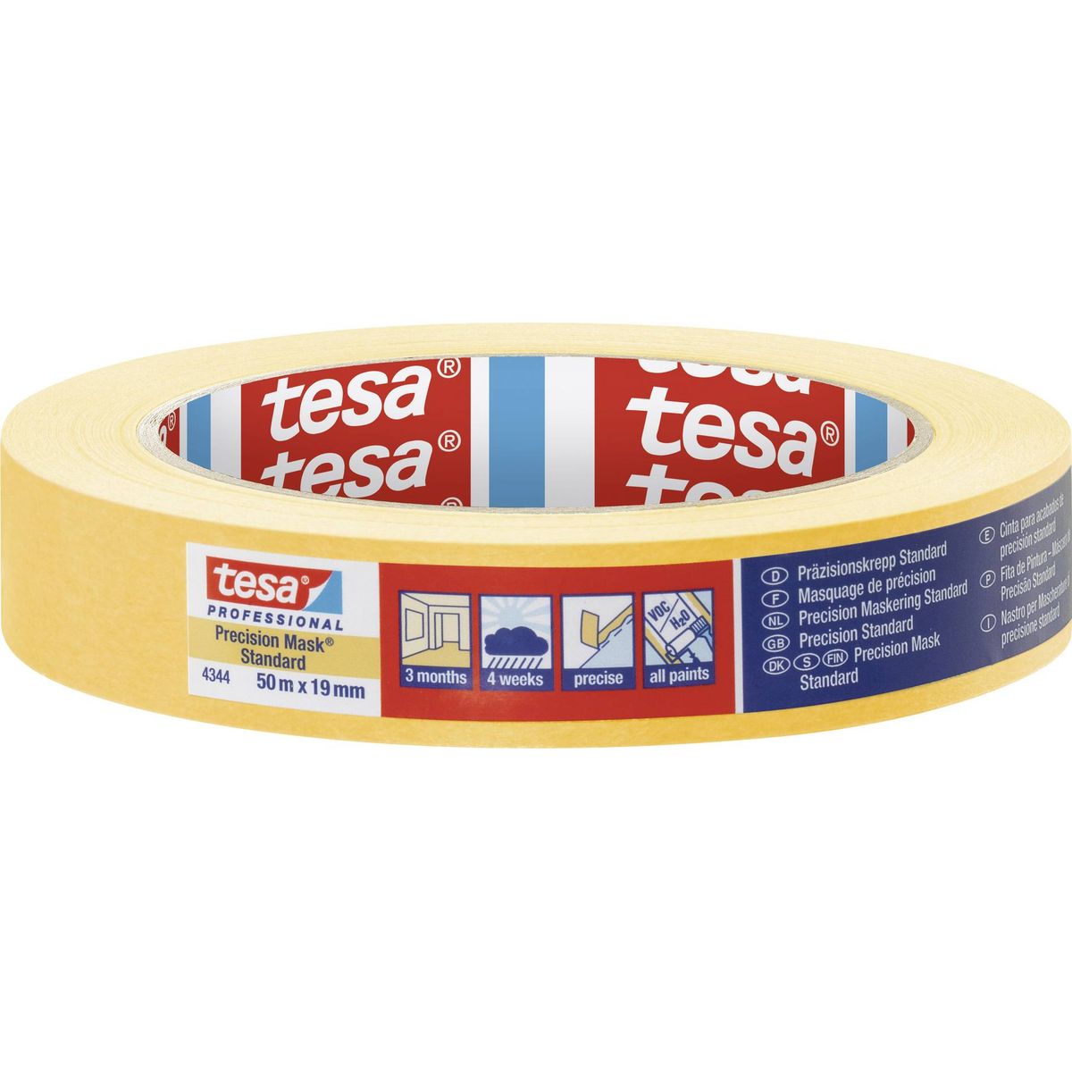 TESA GUL 4334 TAPE PRÆCISION 19MM