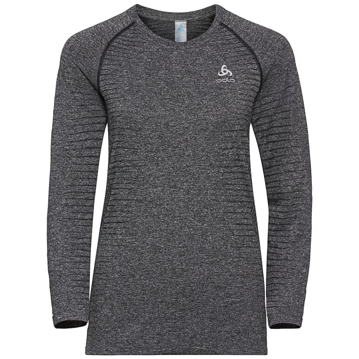 Odlo Women's Baselayer T-shirt l/s Crew - Grå-Medium