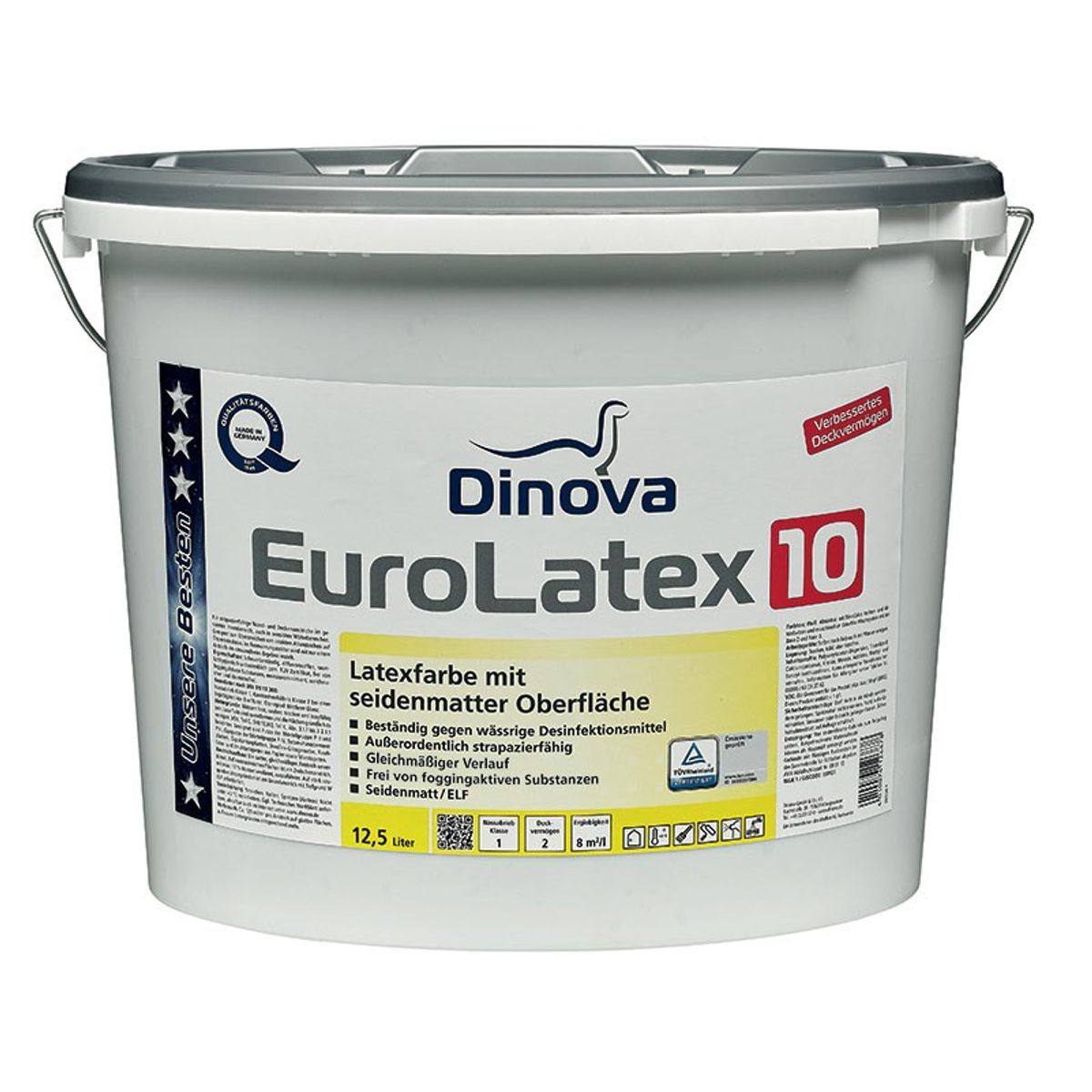 Vægmaling Glans 10 - Dinova Eurolatex 10-12,5 liter