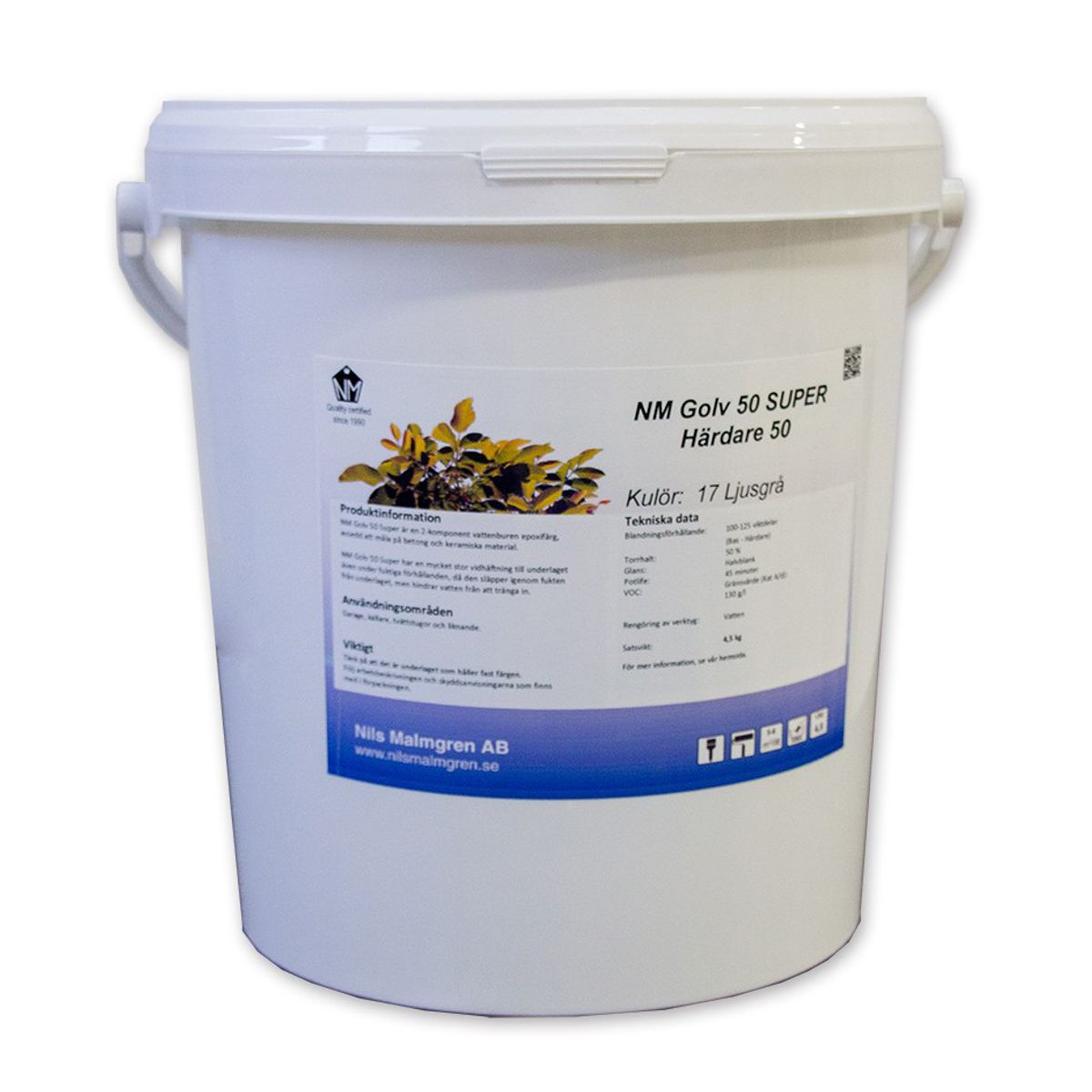 NM 50 Aqua Super - epoxymaling-9 kg-Farve 17