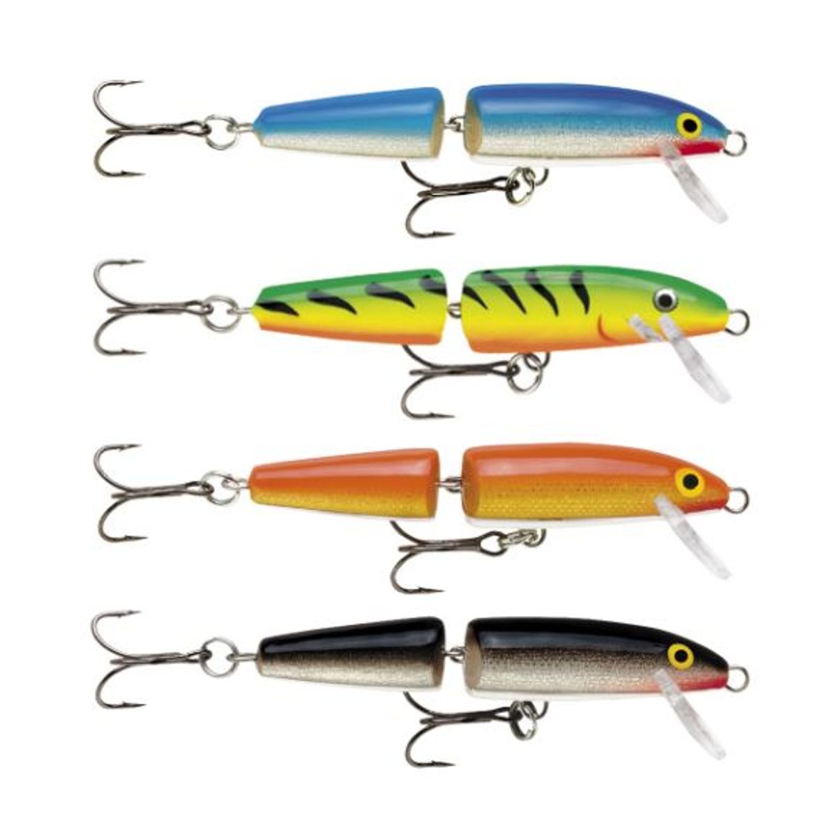 Rapala Jointed Floating 7cm - Gold Fluo Red