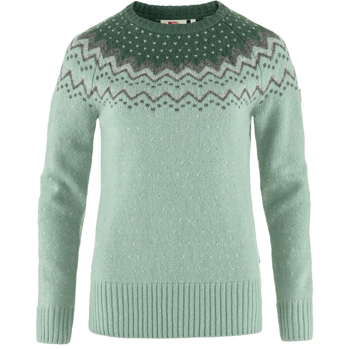 Fjällräven Övik knit sweater misty green - dep patina - XL