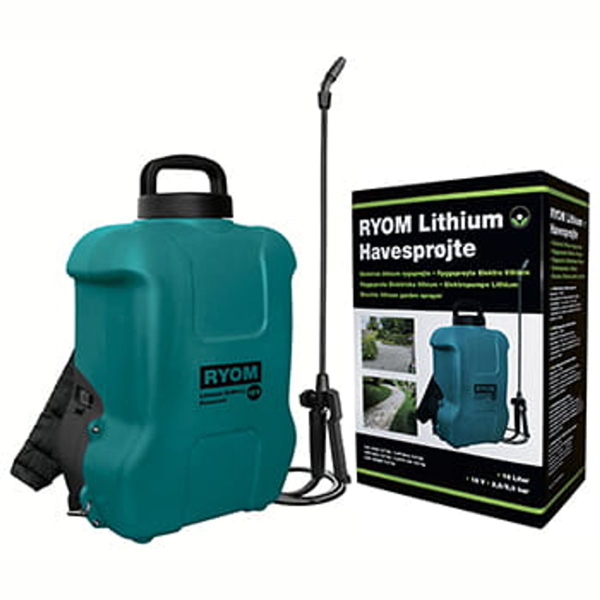 Ryom Elsprøjte 18 v. Lithium - 10 ltr.