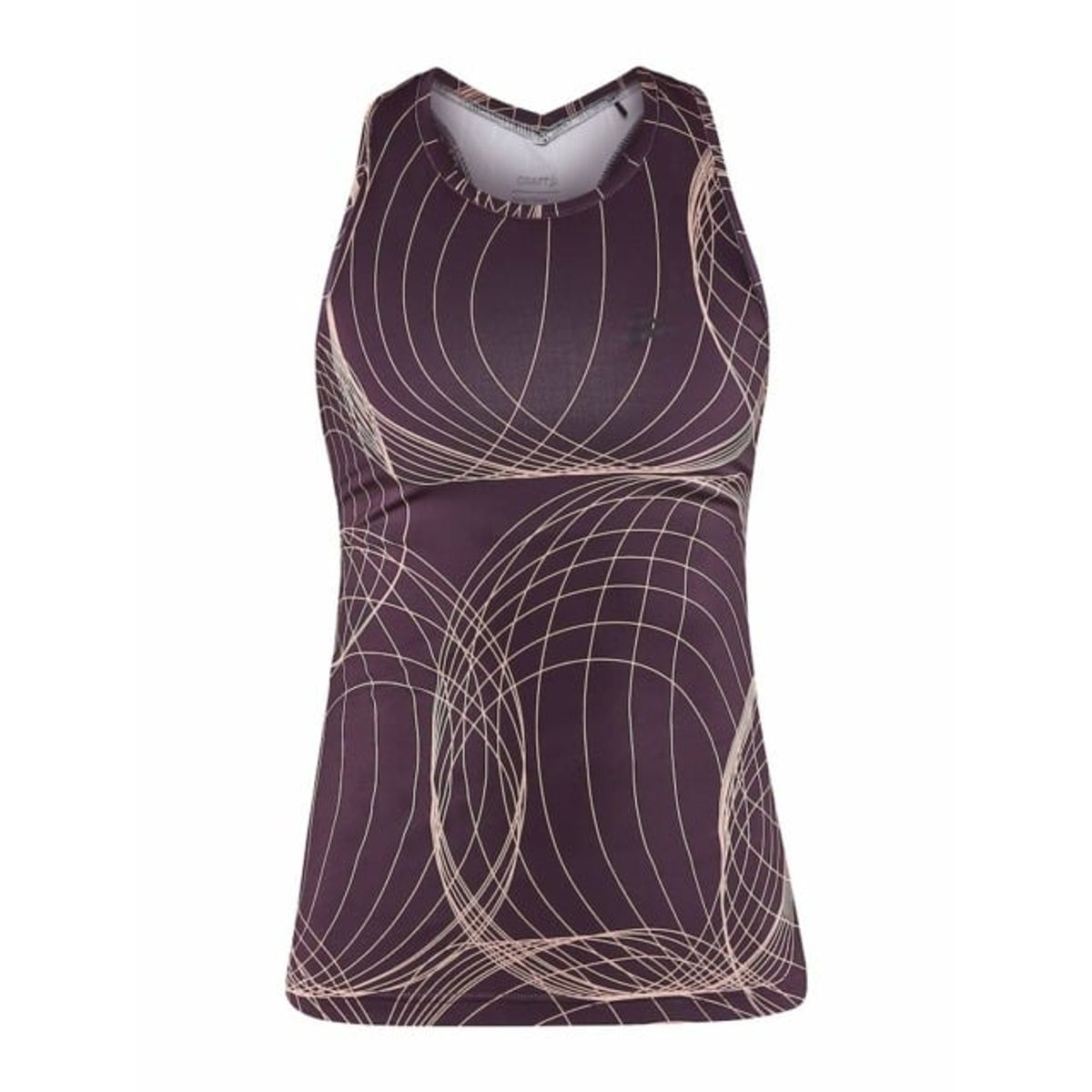 Craft - Core Charge Racerback Singlet W - Burgundy-Bleikur XS