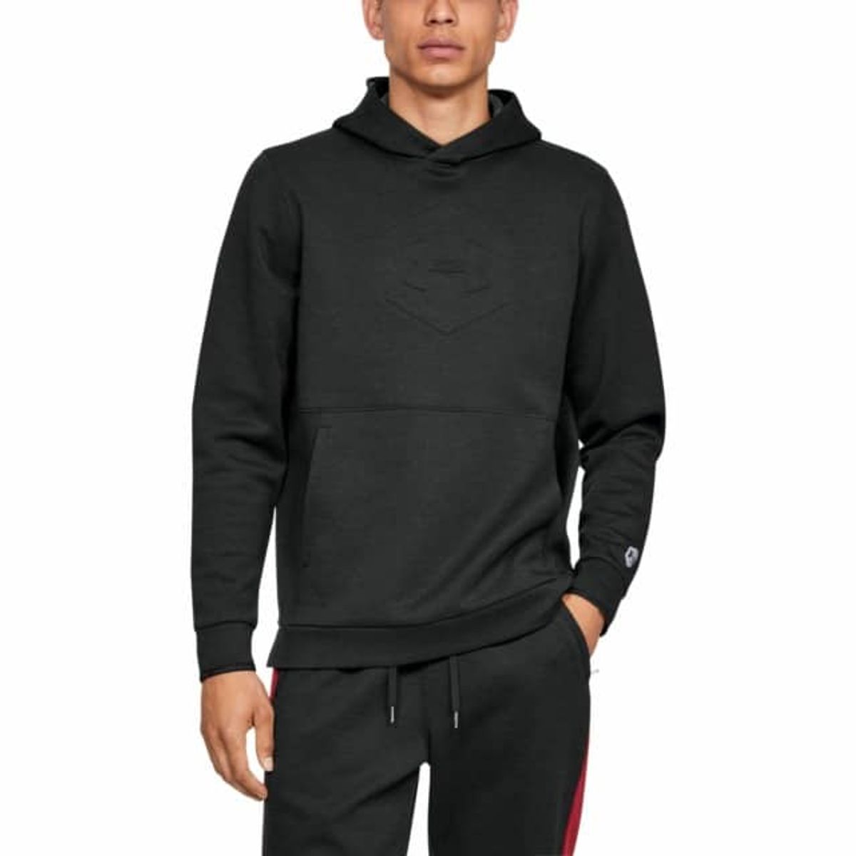 Mænds Under Armour - Recovery Fleece Graphic Hoodie - Sort S