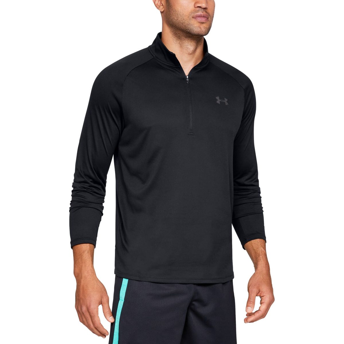 Mænds Under Armour - Tech 2.0 Langærmet 1/2 zip - Black S