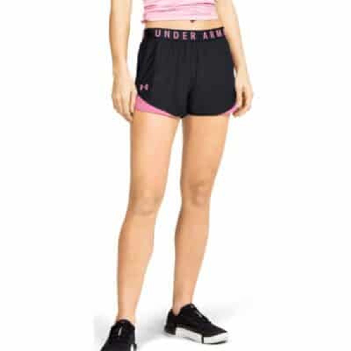 Kvinders Under Armour - Play up Shorts 3.0 - Black / Lipstick XL