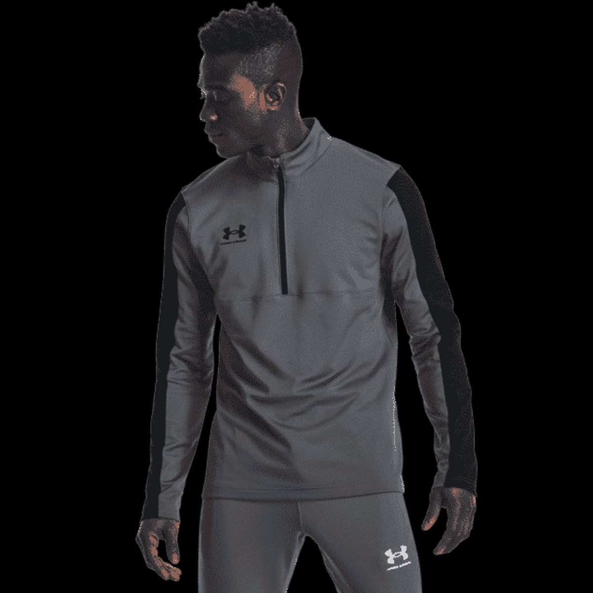 Mænds Under Armour Challenger Midlayer - Grå XXL