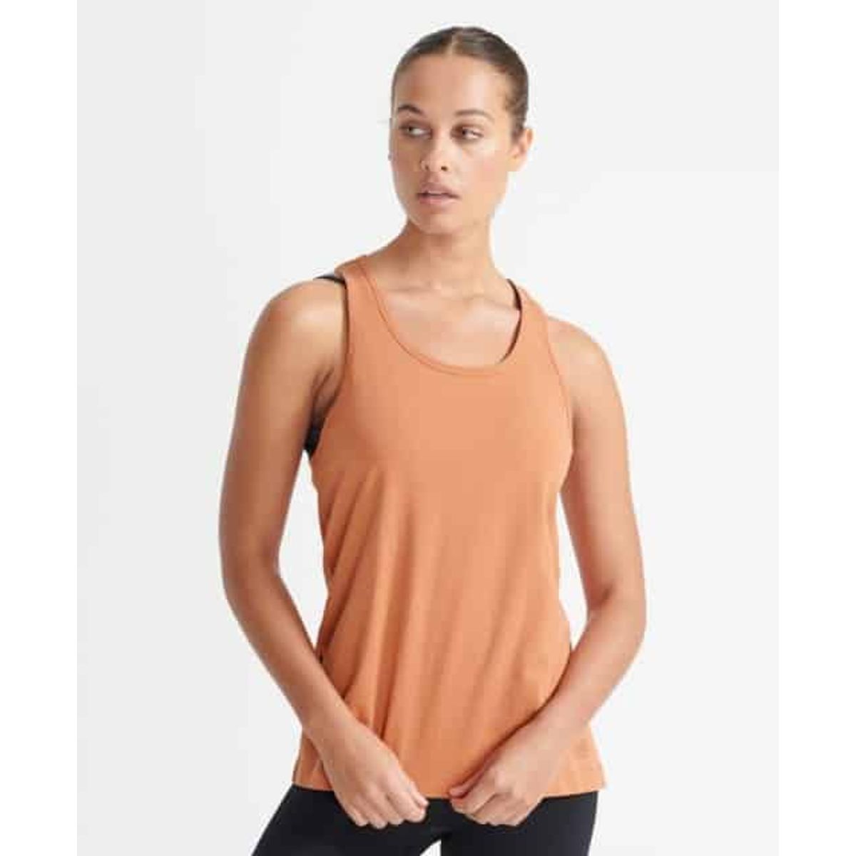 SuperDry Sport - Flex Organic Cotton Tank Top - Autumn Leaf Orange S