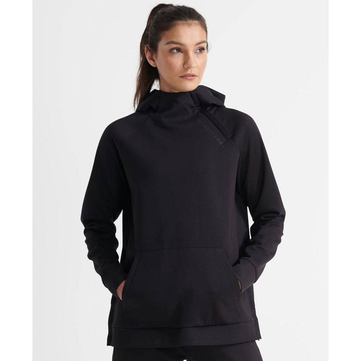 SuperDry Sport - Training Half Zip Overhead Hoodie - Black L