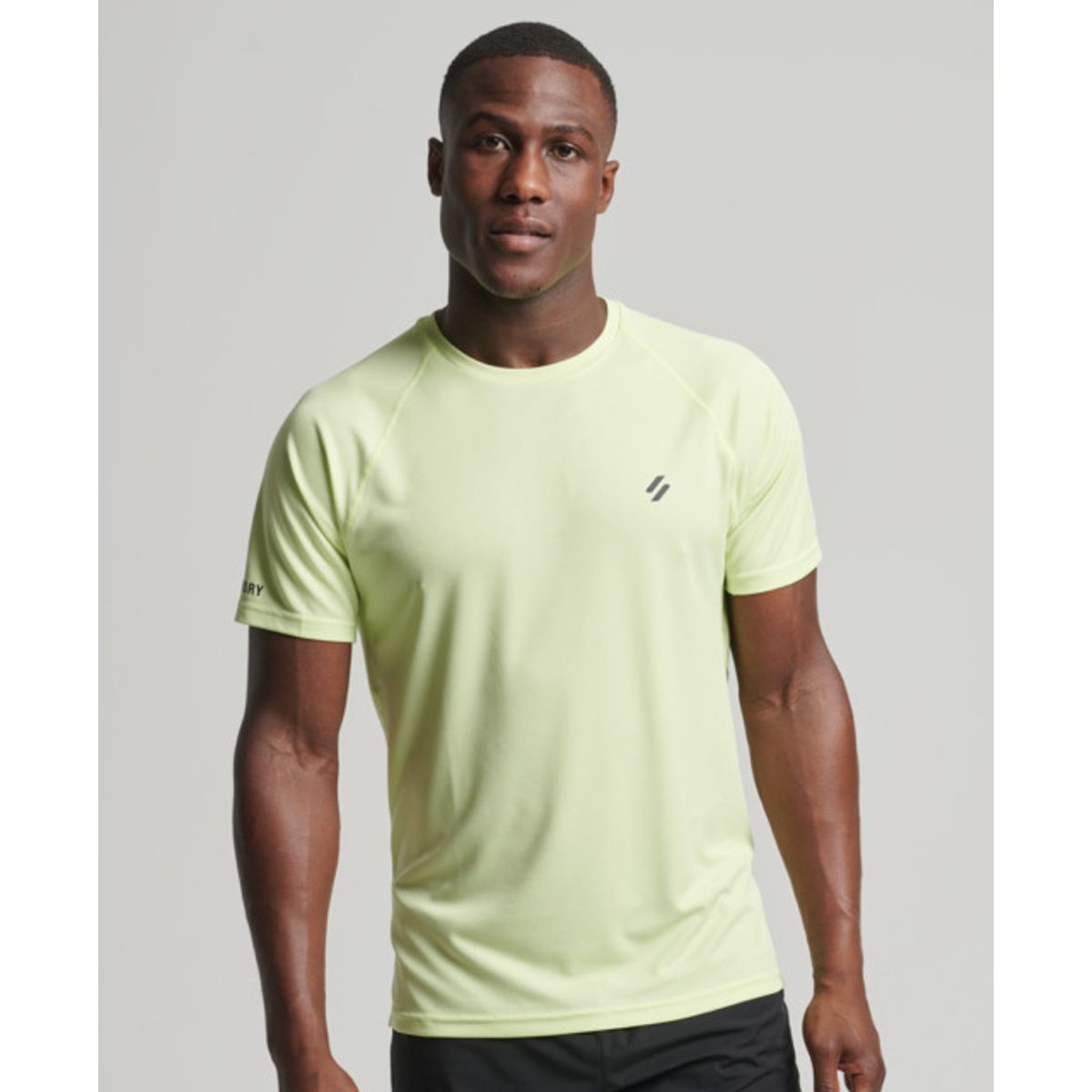 SuperDry Sport - Train Active Short Sleeve T-Shirt - Lime Yellow XXL