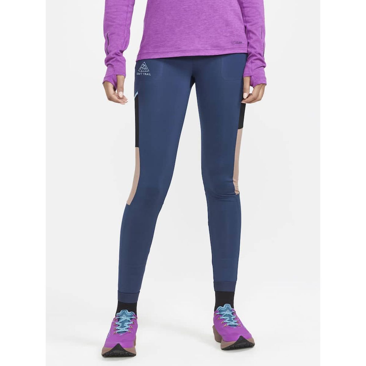 Craft Kvinder - PRO Trail Tights - Tide / Sepia XS