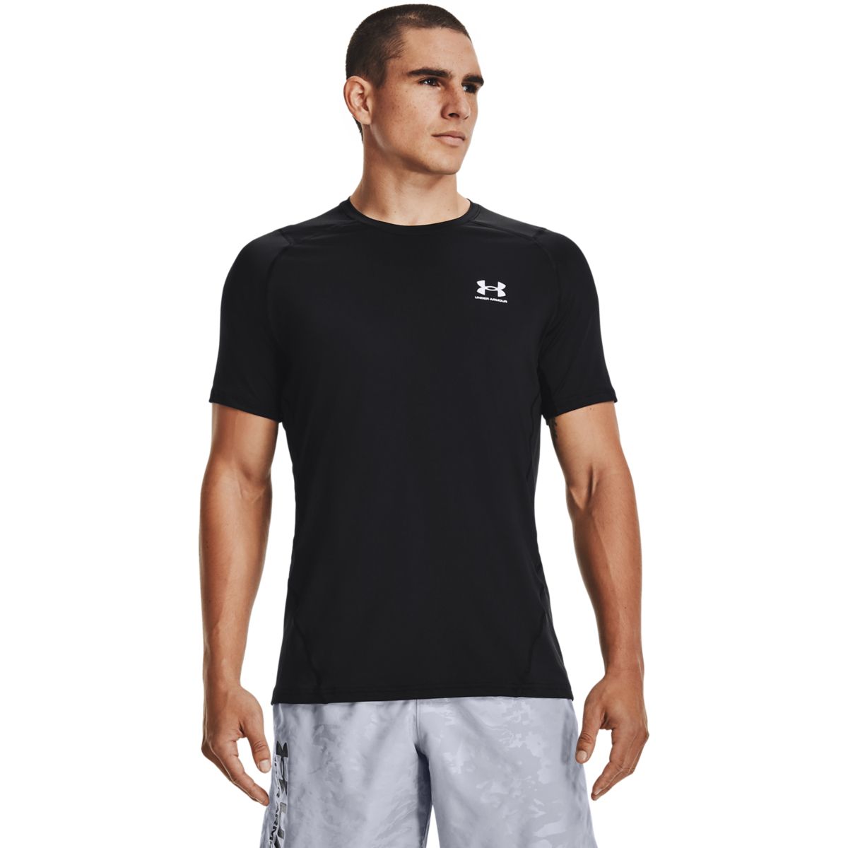 Under Armour Mænd - HeatGear Armour Fitted Shortsleeve - Black L