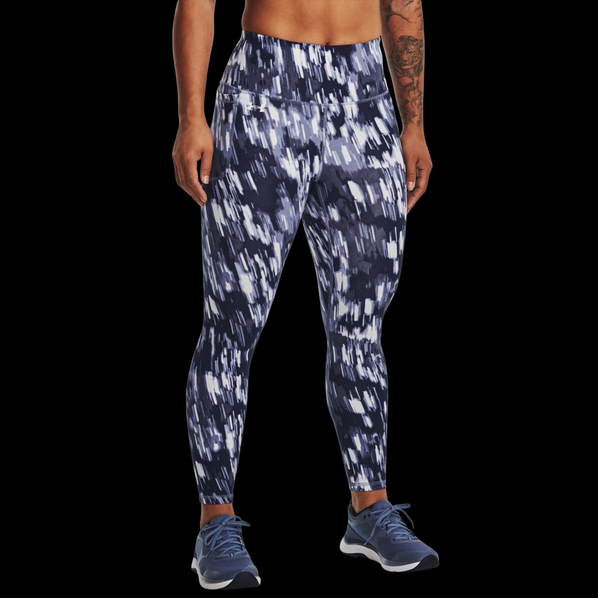 Under Armour Kvinder - Motion Printed Ankle Leggings - Aurora Purple S