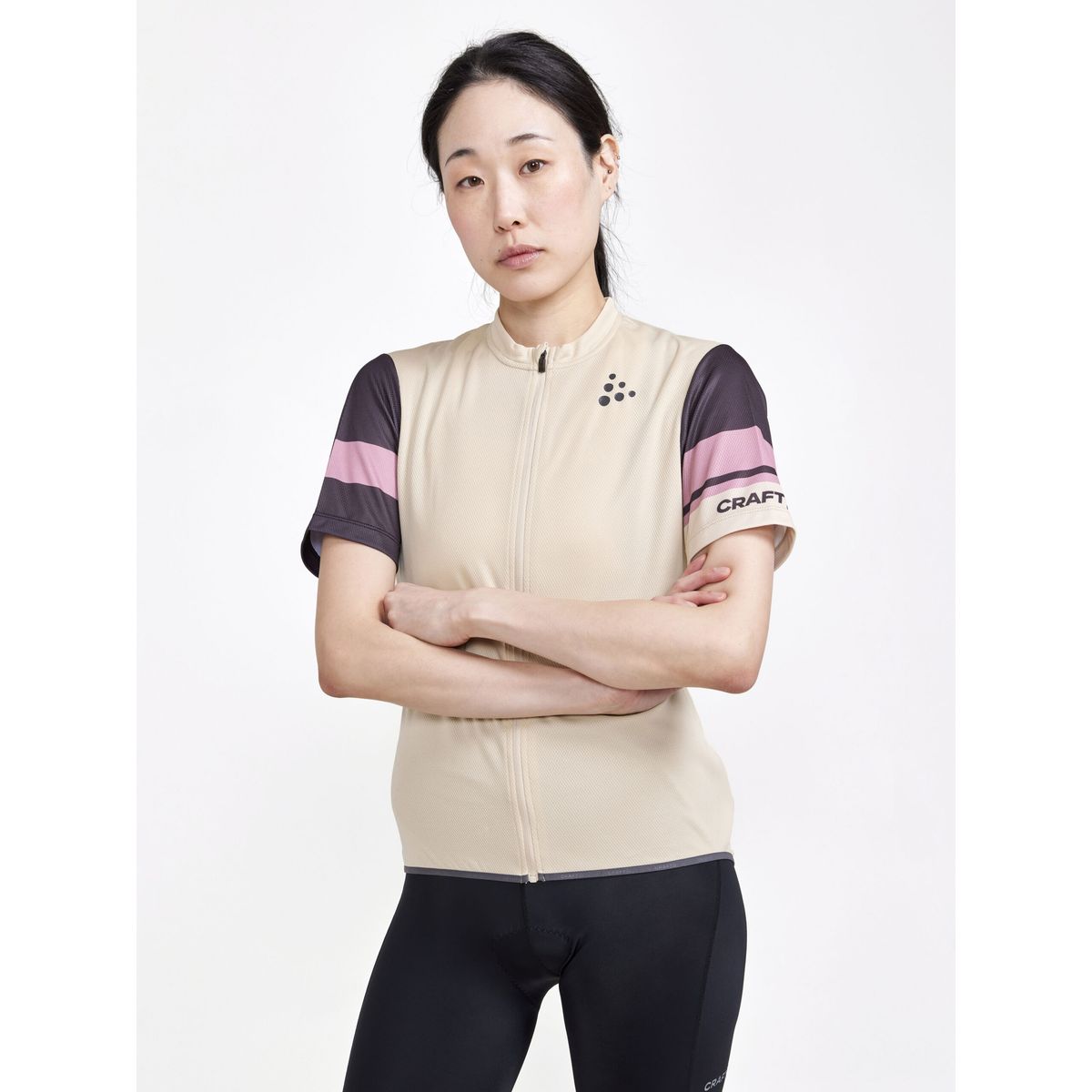 Craft Kvinder - Core Endur Logo Jersey - Ecru / Slate M