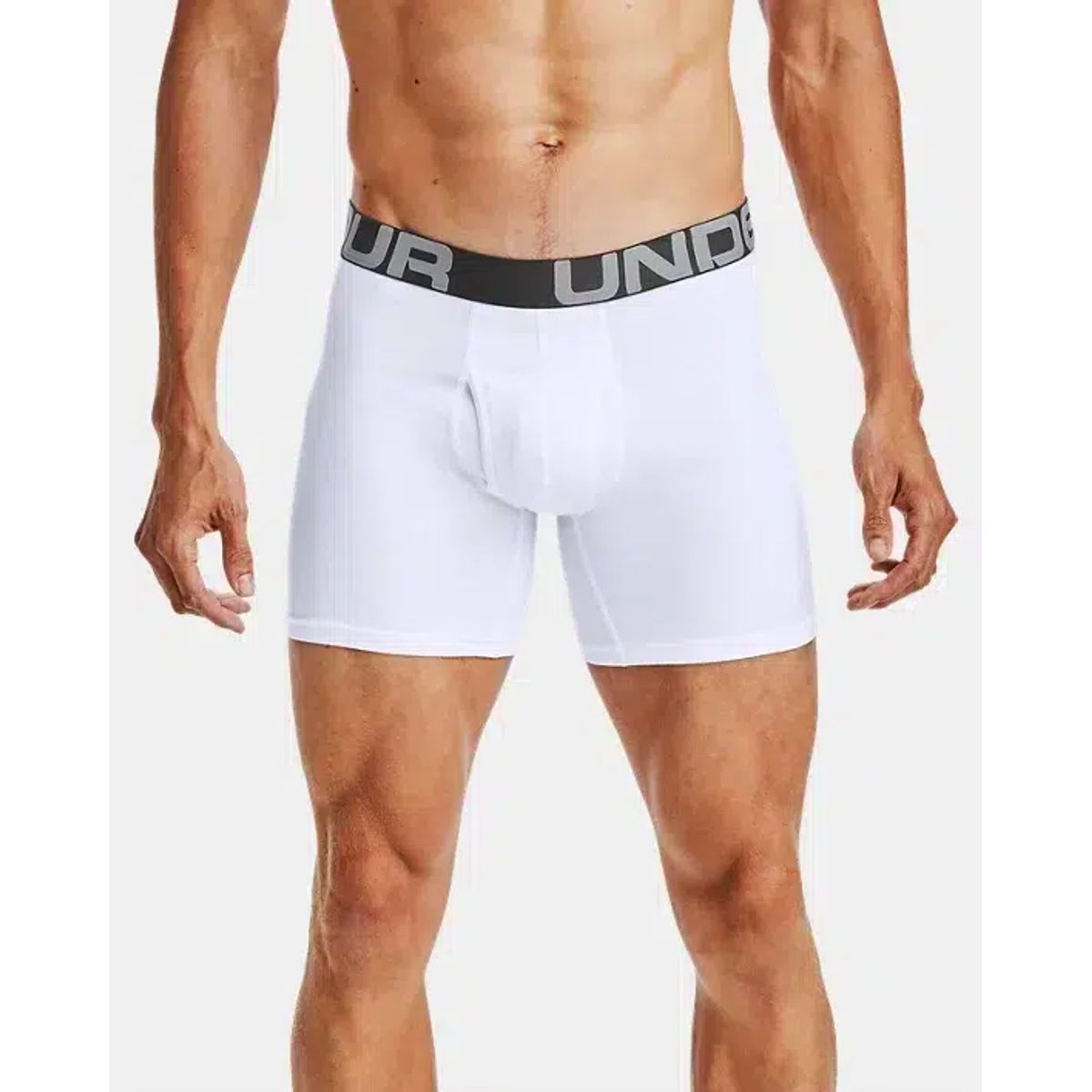 Mænds Under Armour - Charged Cotton Boxer 6in 3 Pack - Hvid XXL