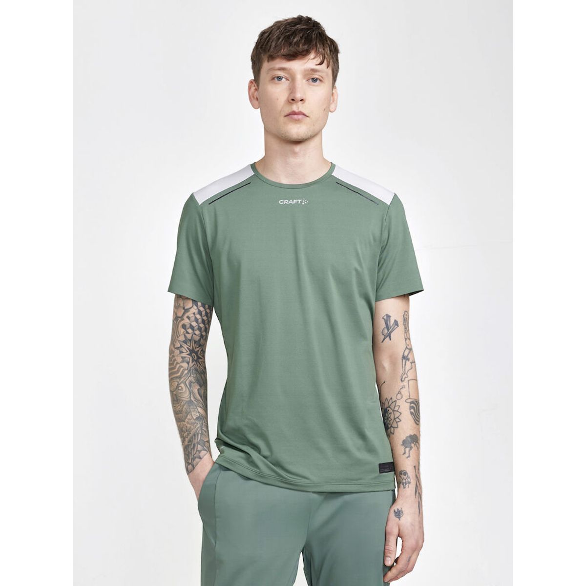 Craft - Pro Hypervent Ss Tee M - Moss / Flex XS