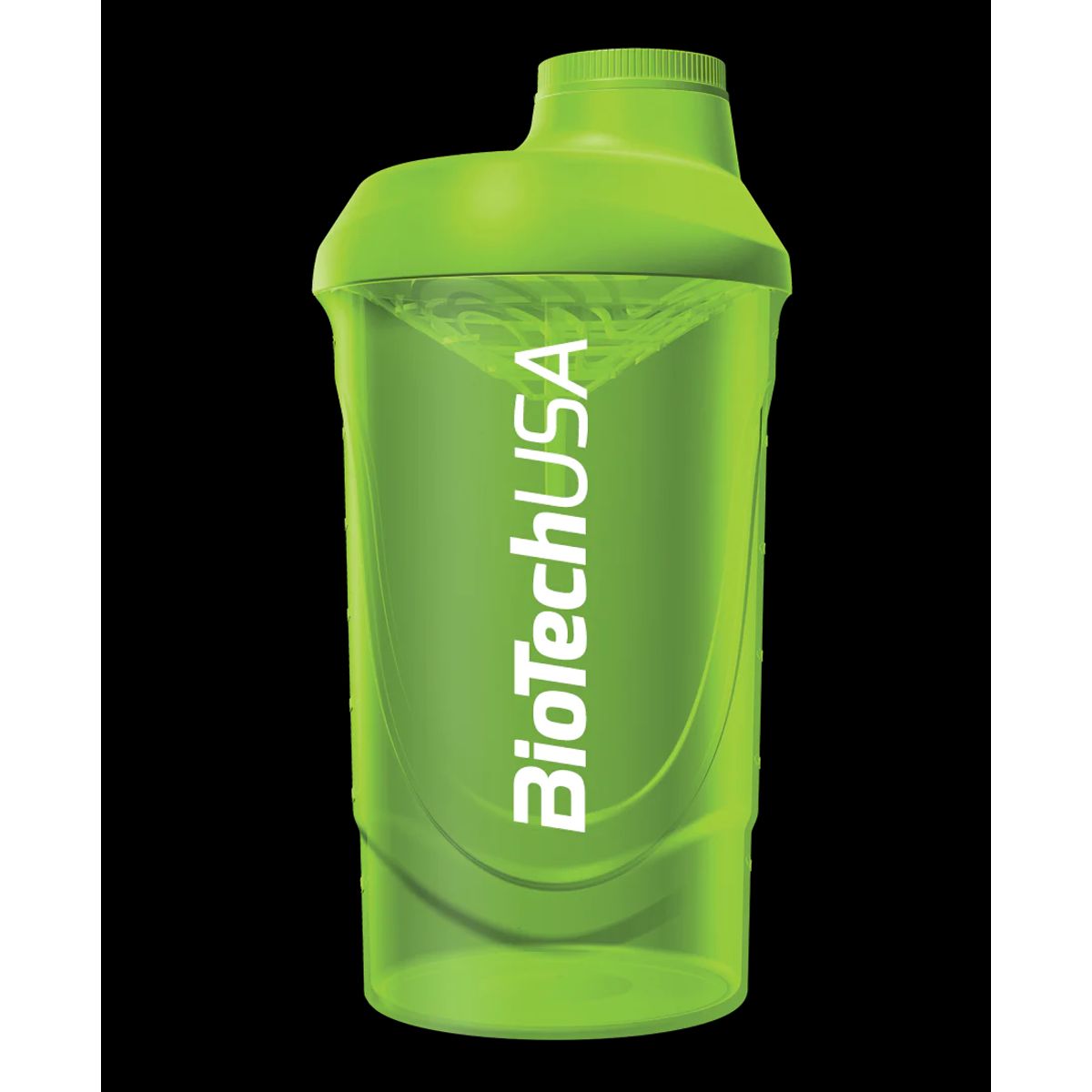 BioTech USA Shaker Wave Green - 600 ml