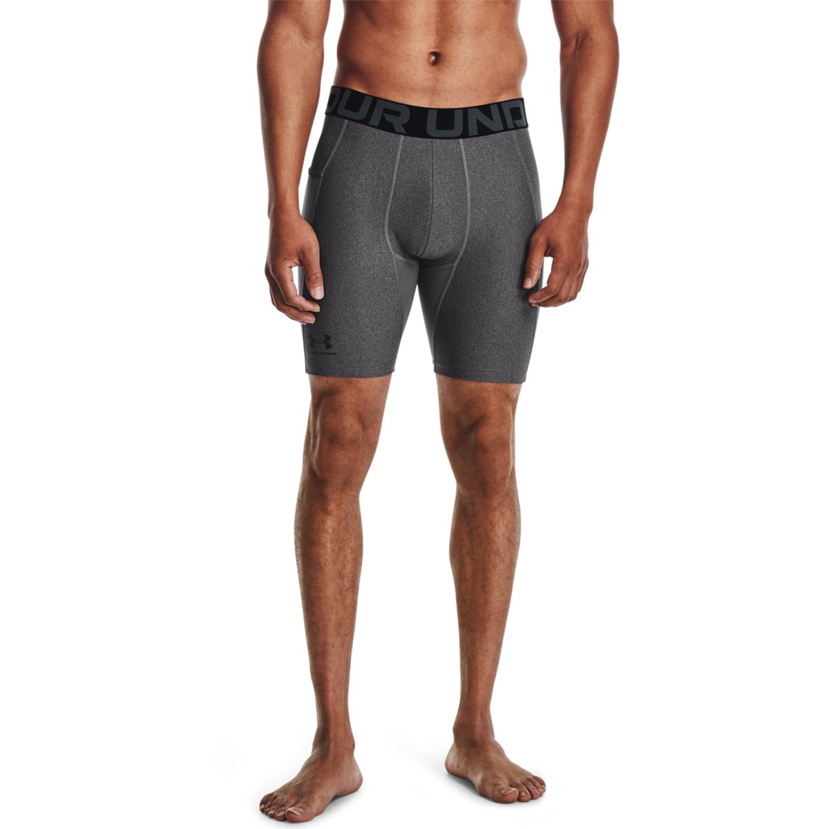 Under Armour Mænds - HeatGear Compression Shorts - Carbon Heather Grey XL