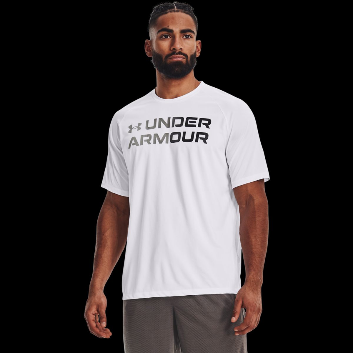 Mænds Under Armour Tech 2.0 Gradient T-shirt - White XS