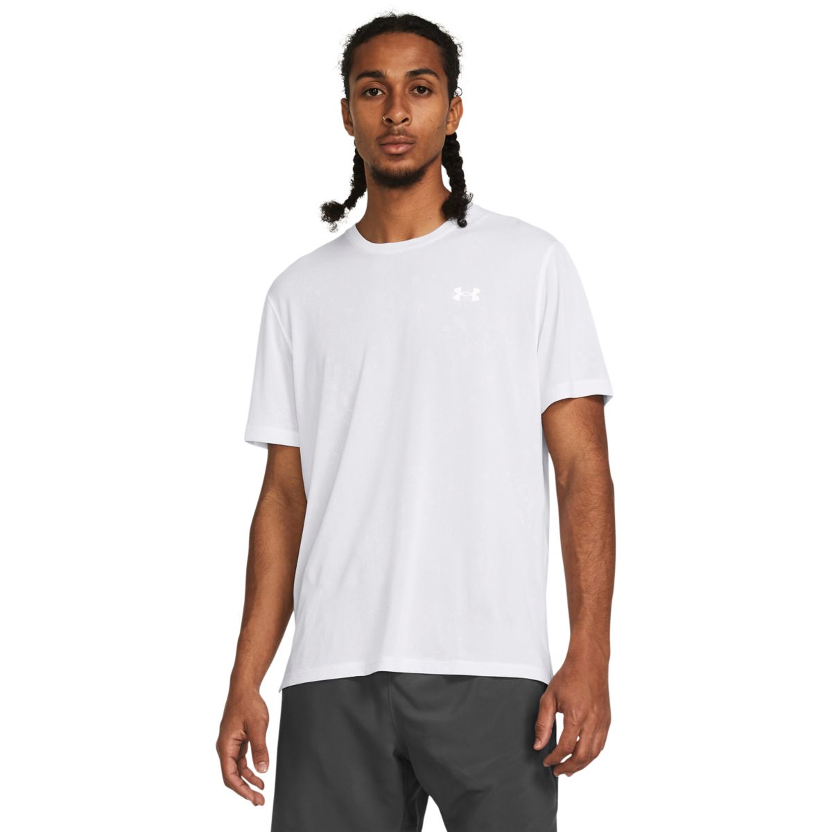 Under Armour Mænd - Launch Splatter T-Shirt - White S