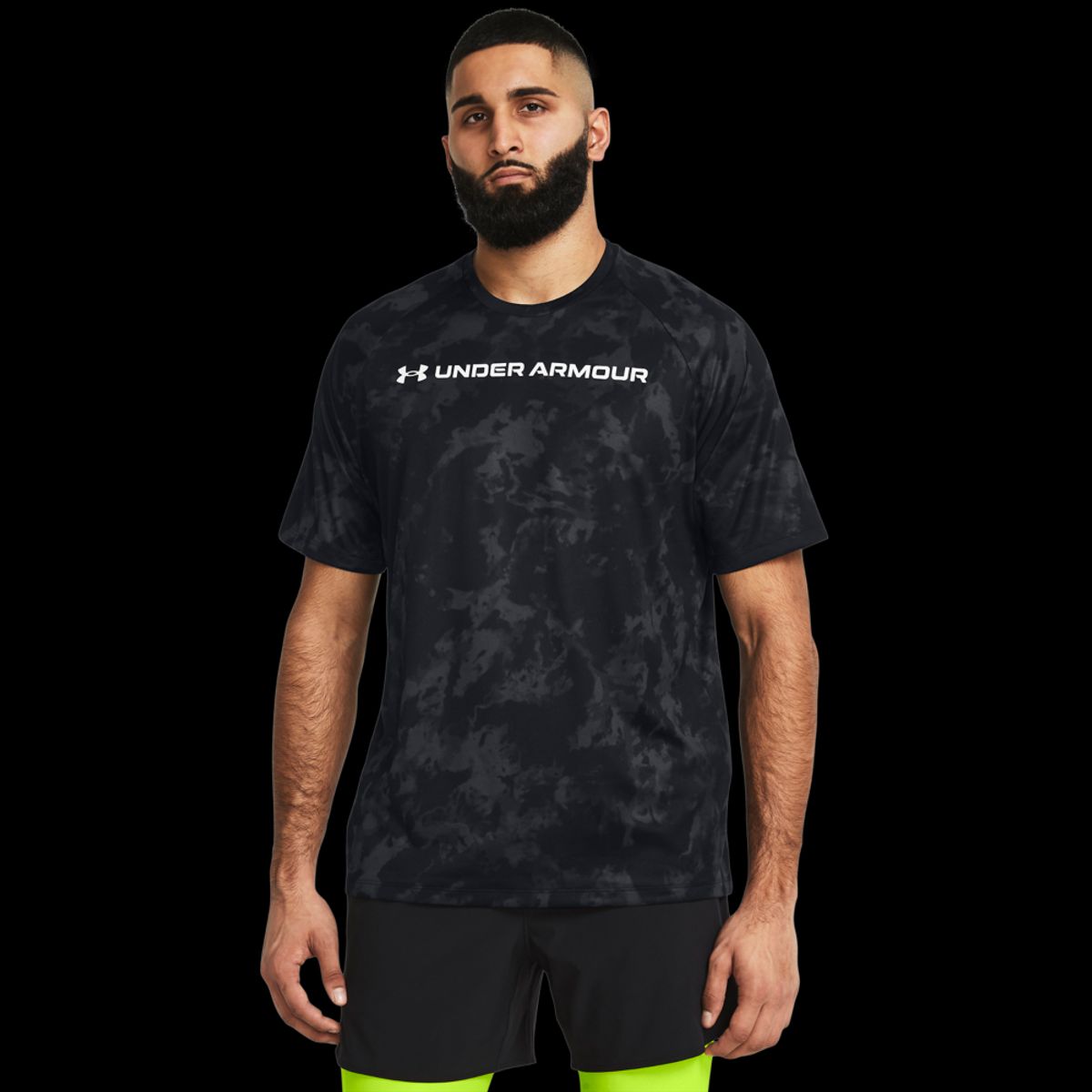 Under Armour Mænds - Tech ABC Camo SS - Black L