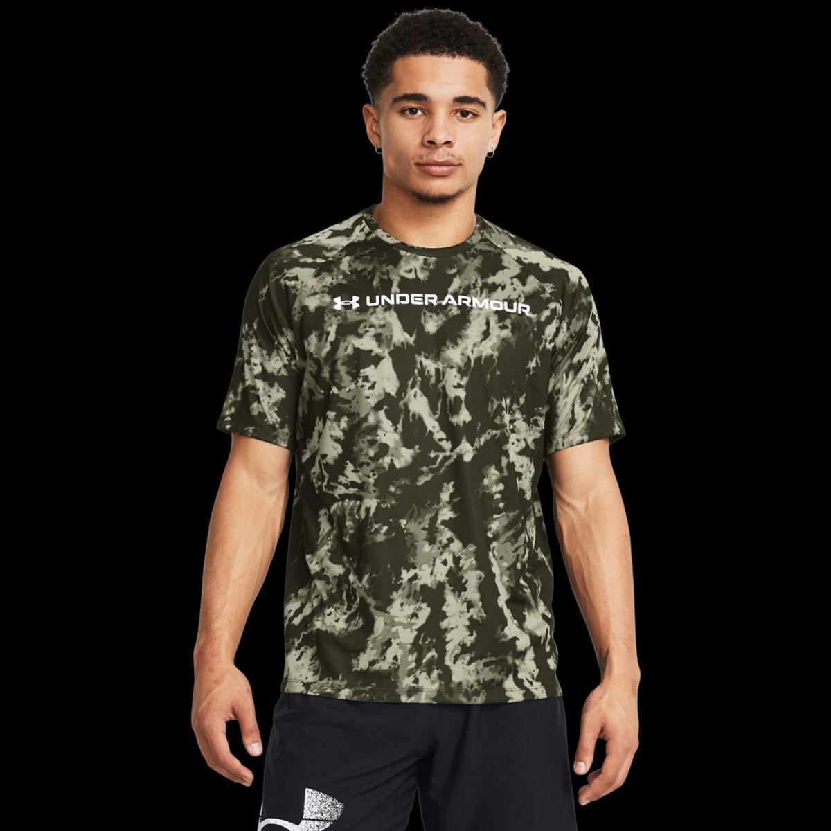 Under Armour Mænds - Tech ABC Camo SS - Marine Green L