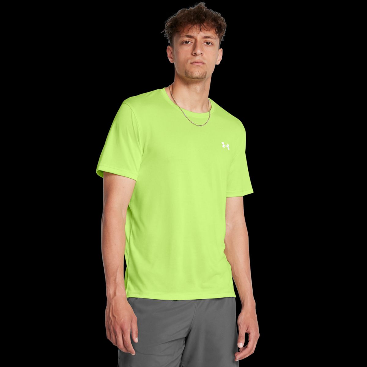 Under Armour Mænds - Launch Shortsleeve - Morph Green M