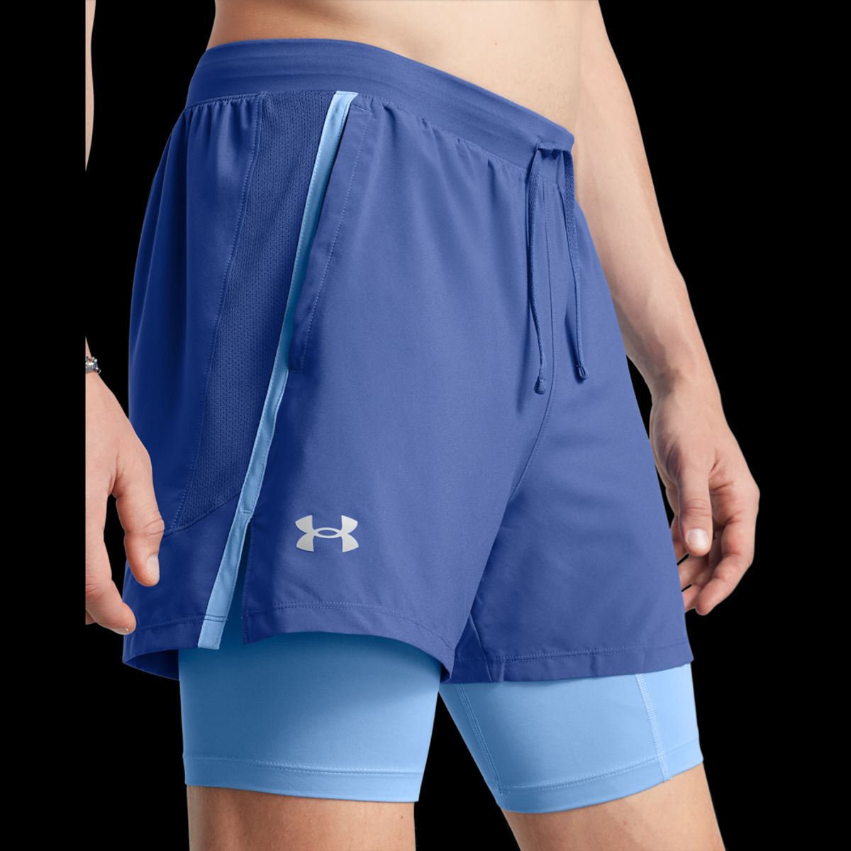 Under Armour Mænds - Launch 5" 2-in-1 Shorts - Tech Blue S