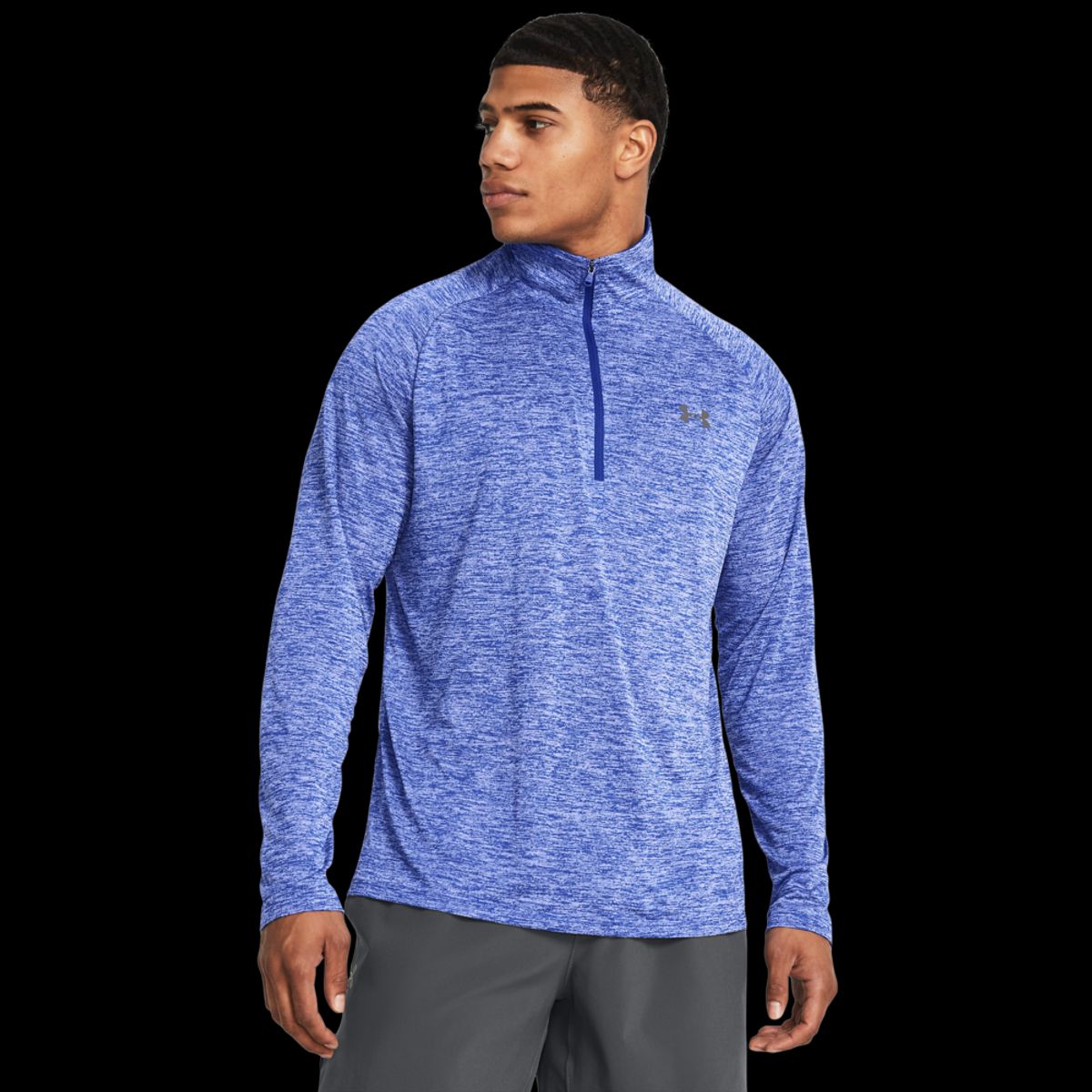 Mænds Under Armour - Tech 2.0 Langærmet 1/2 zip - Royal M