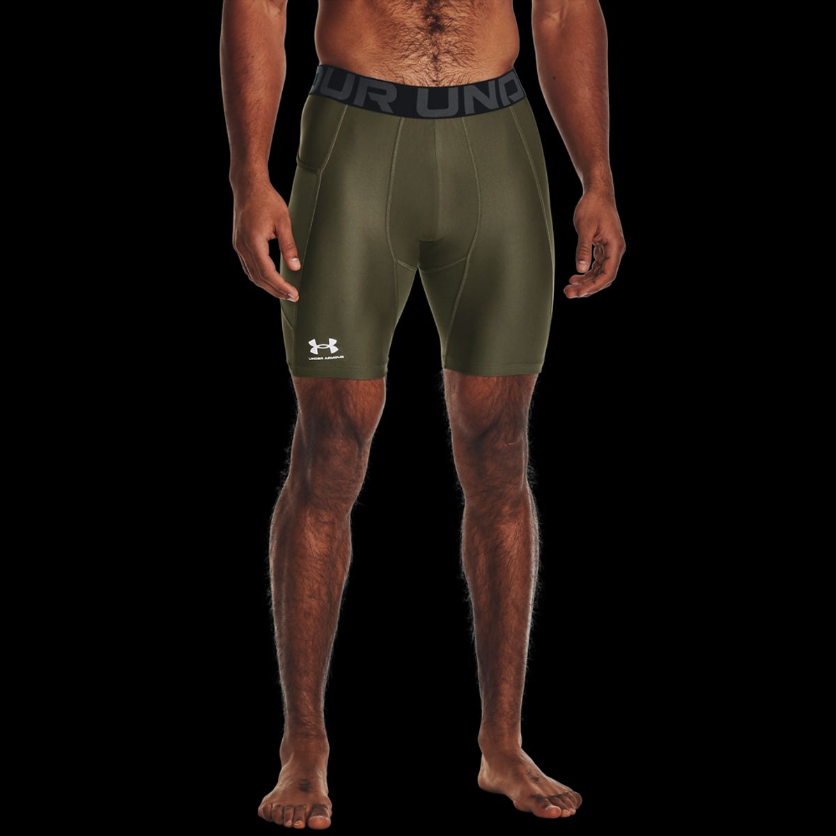 Under Armour Mænds - HeatGear Compression Shorts - Marine Green L