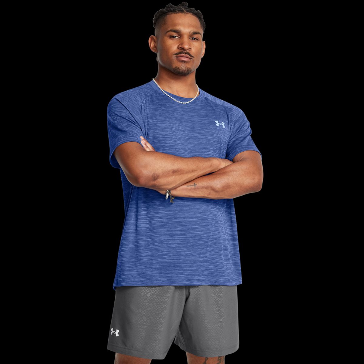 Under Armour Mænds - Tech Textured SS - Tech Blue XXL