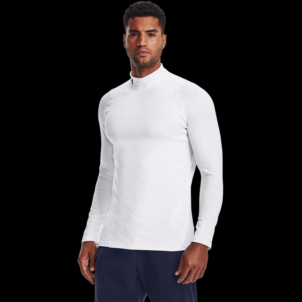 Under Armour Mænds - Coldgear Armour Fitted Mock - White XXL