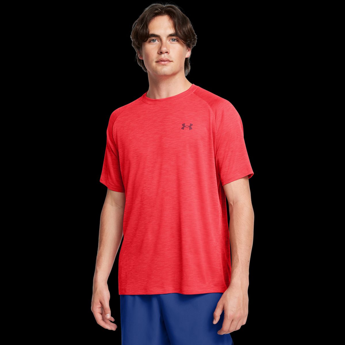 Under Armour Mænds - Tech Textured Ss - Racer Red XXL