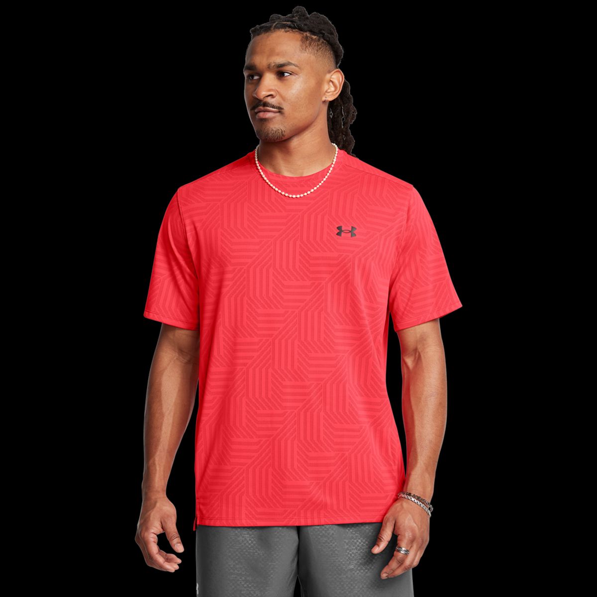 Under Armour Mænds - Tech Vent Geotessa SS - Racer Red L