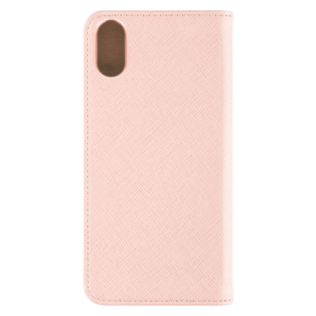 La Vie Fashion Folio cover med kortholder til iPhone X/XS, Pink