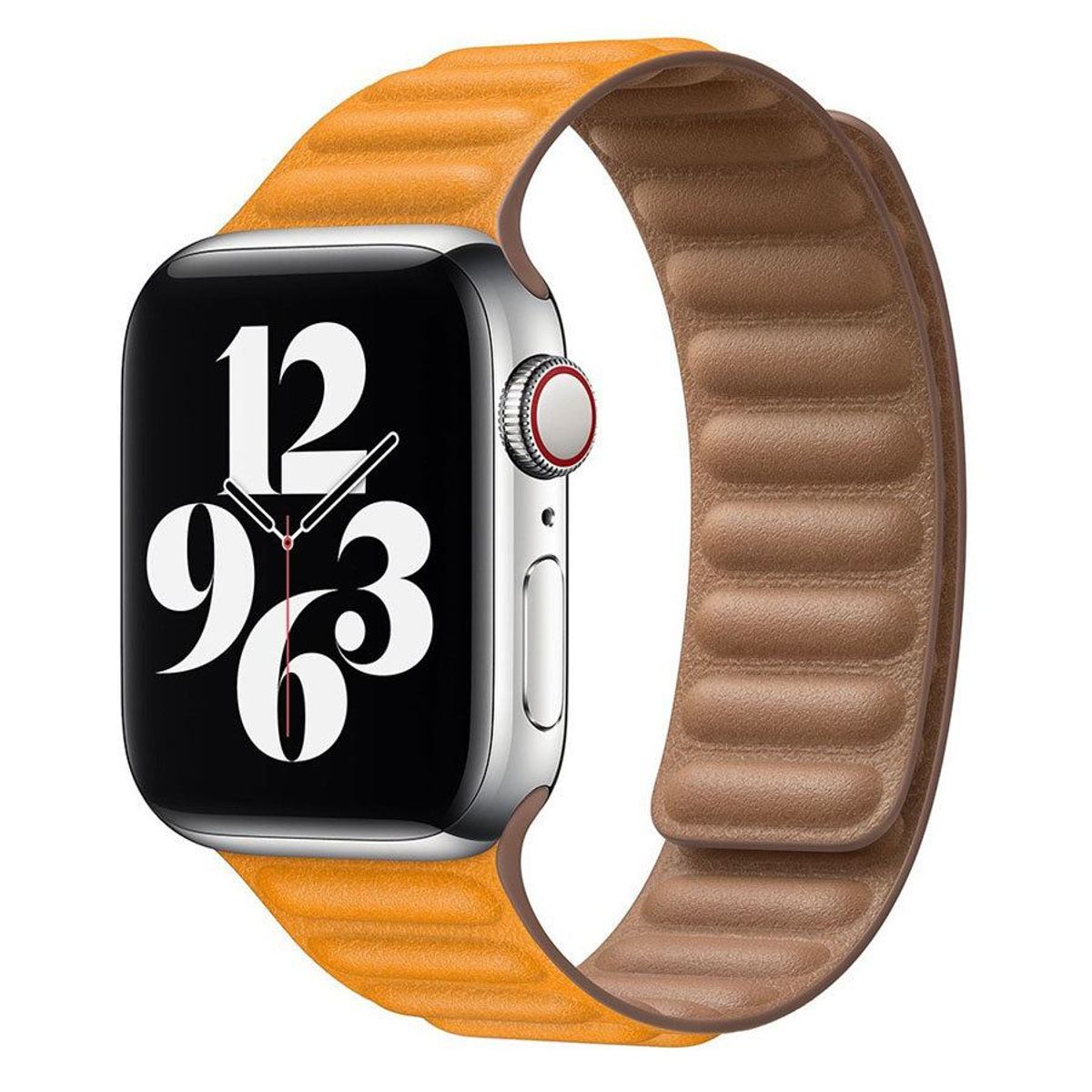 Lippa Apple Watch magnetisk læderrem 38/40/41, Gulbrun