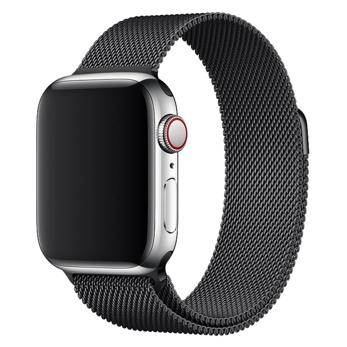 Lippa Apple Watch rustfri stål rem 42/44/45/49, Sort