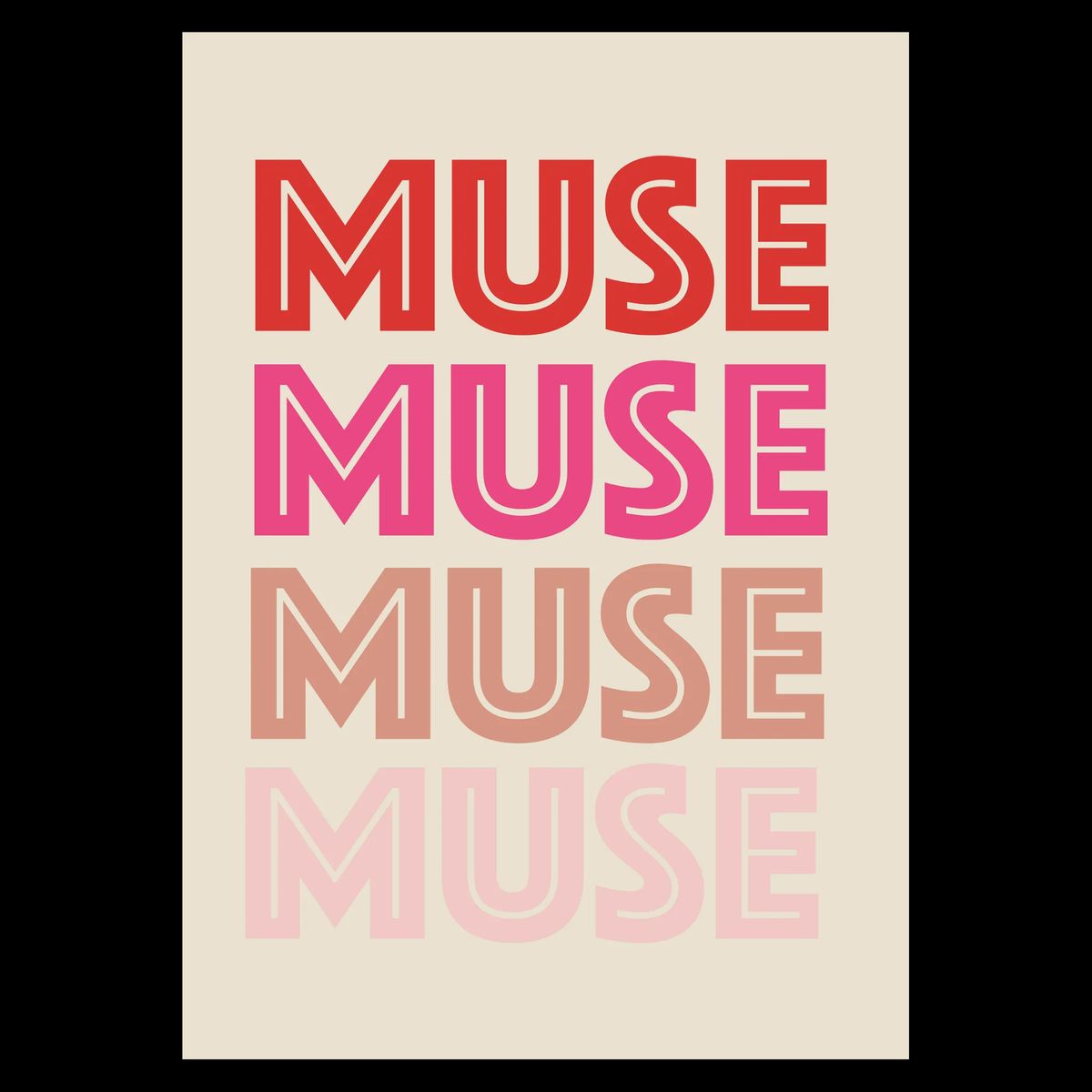 Muse No. 1 Plakat 21x30 cm (A4) / Ingen ramme