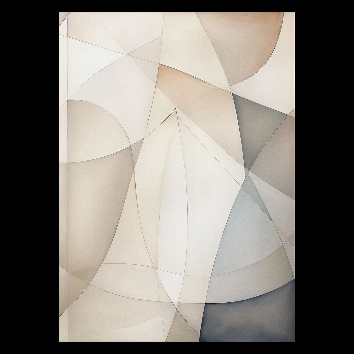 Abstractions Of Lightness No. 7 Plakat 70x100 cm (B1) / Sort egetræ