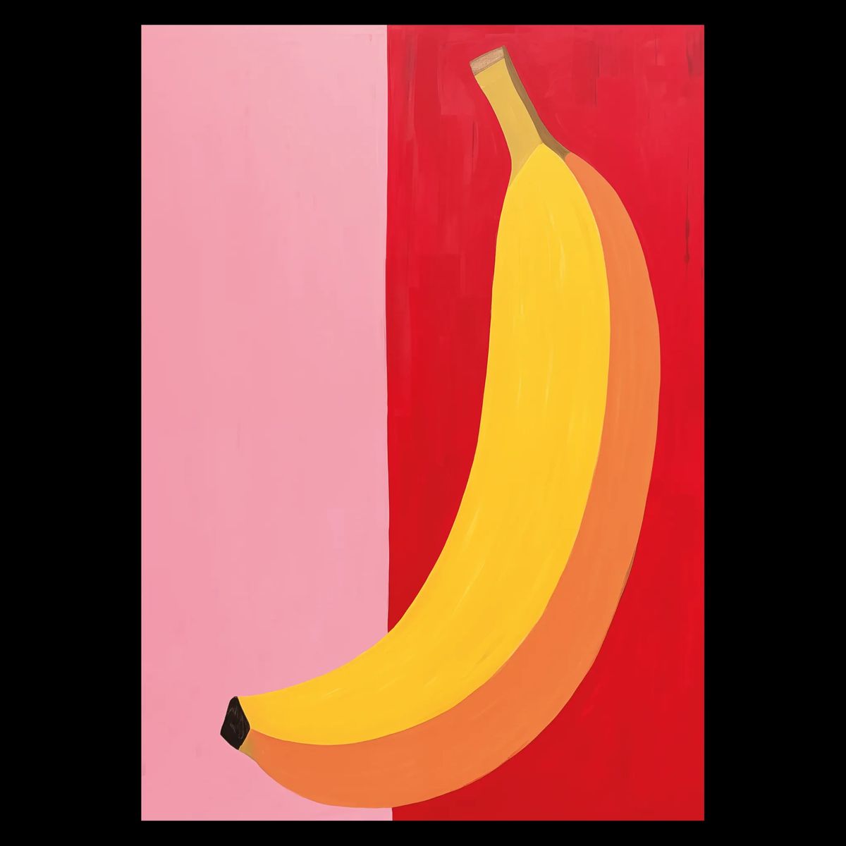 Banana In Focus Plakat 30x42 cm (A3) / Egetræ