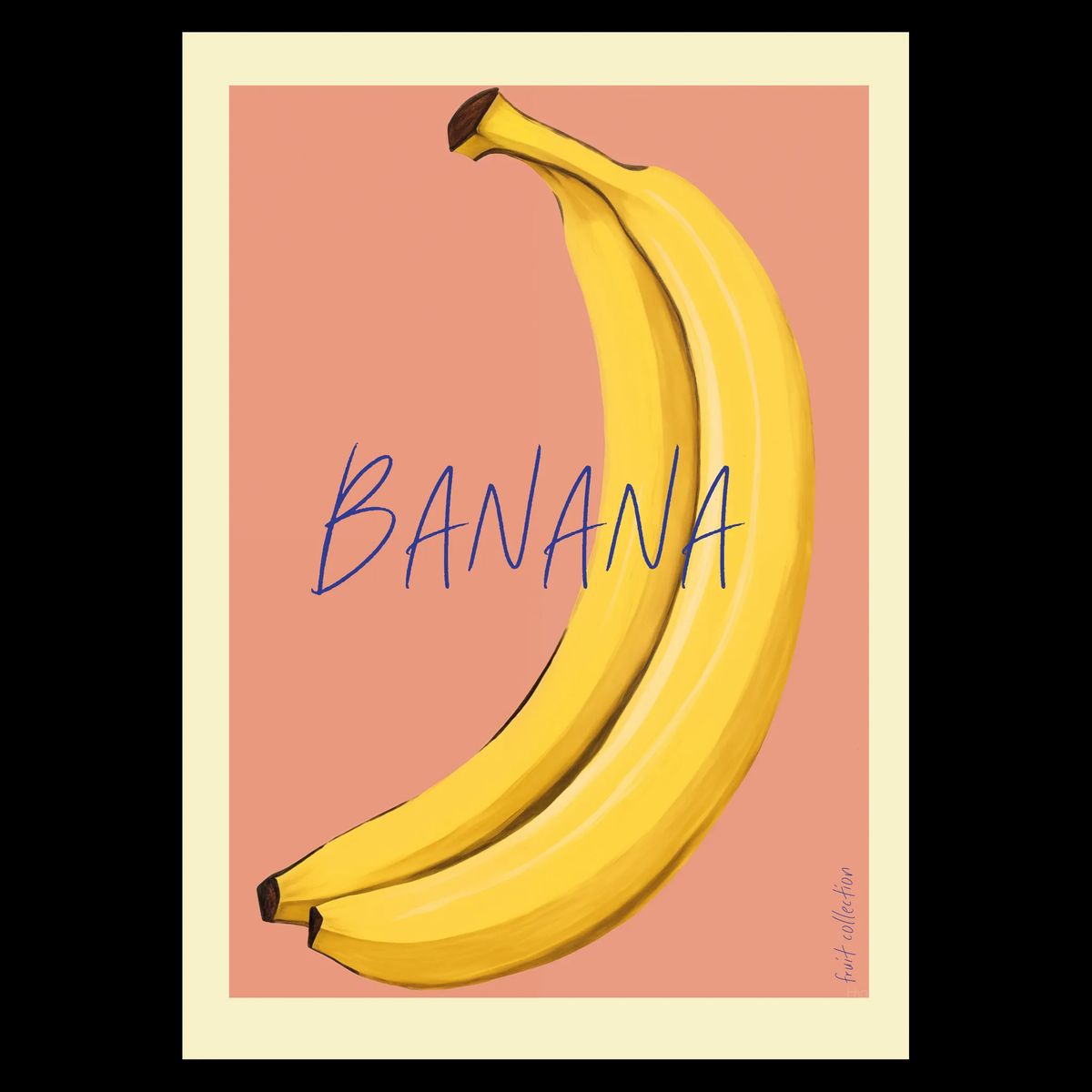 Banana Plakat 60x84 cm (A1) / Egetræ